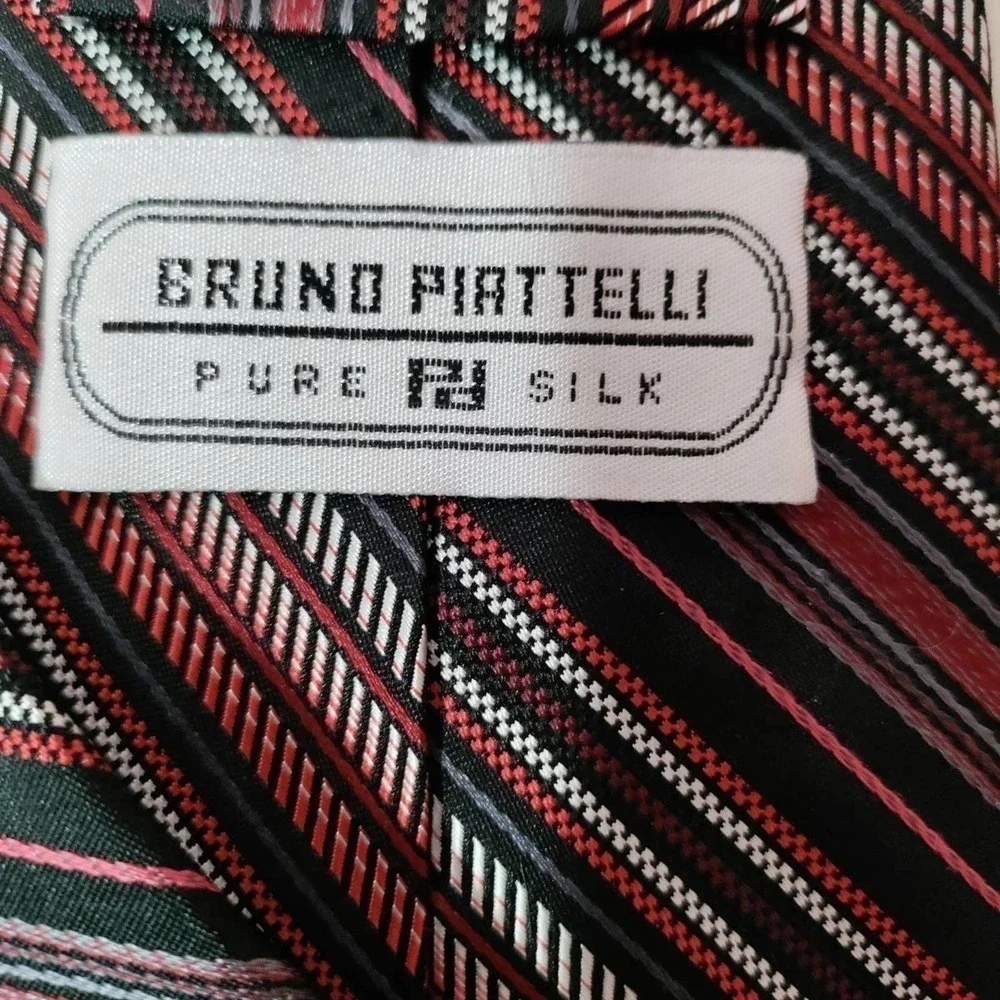 Bruno Piattelli 100% Silk necktie handmade